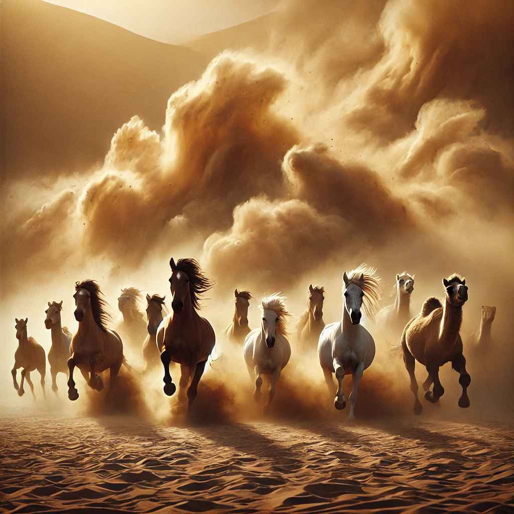 فأثرن به نقعًا