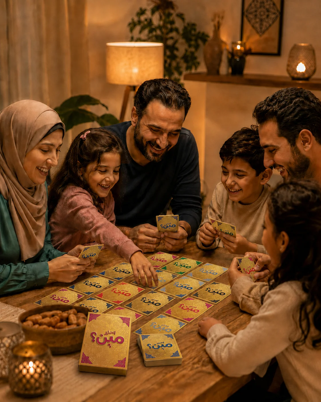 لمة العيلة حول لعبة تعليمية ممتعة