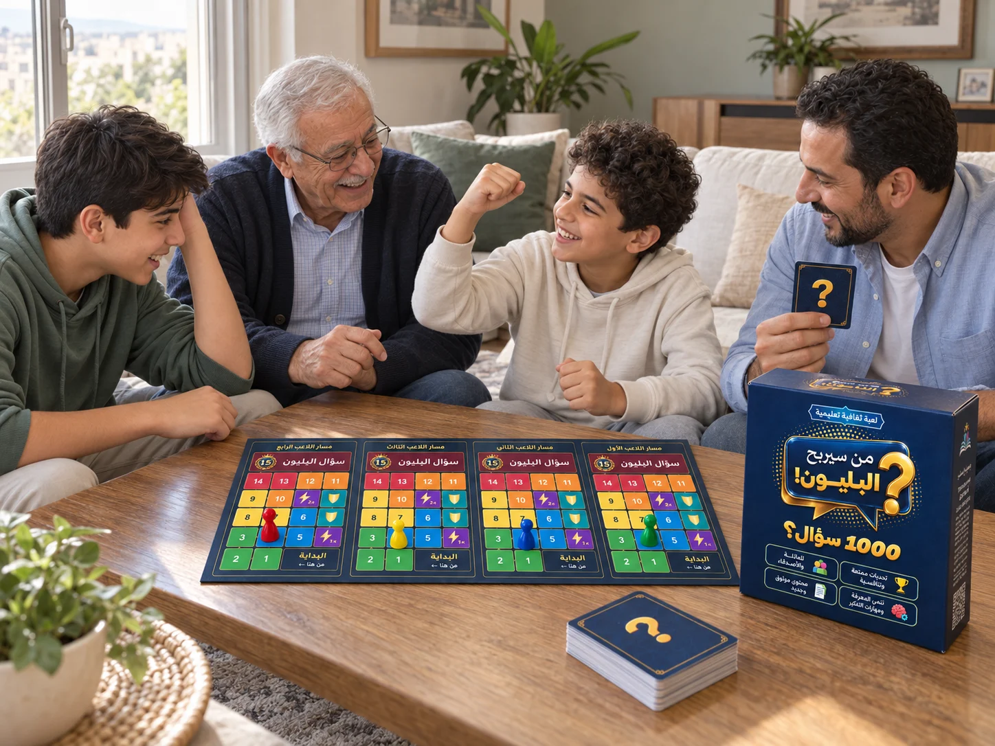 فرحة الطفل مع العائلة